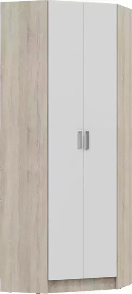 Шкаф угловой Миф Мартина белый / дуб сонома