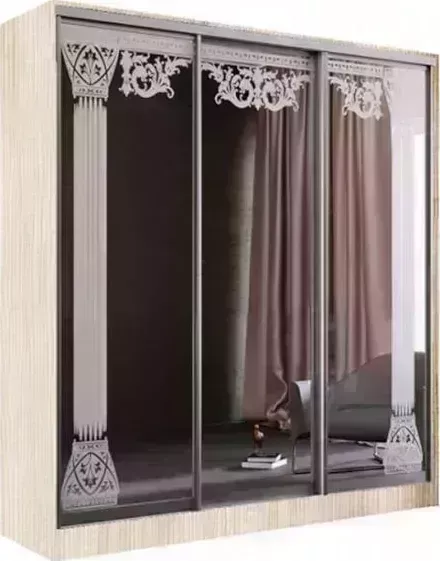 Шкаф-купе Миф Тринити-5 сандал светлый