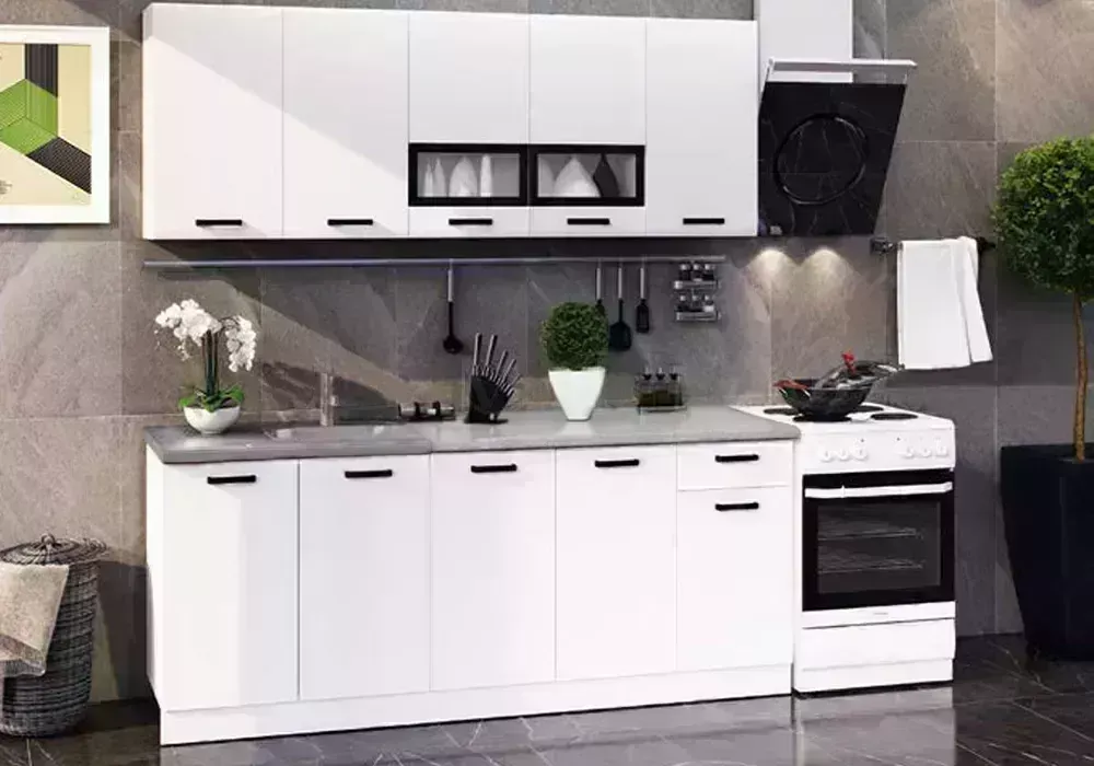 Кухонный гарнитур Миф м Кухня Рио 2.0 белый глянец