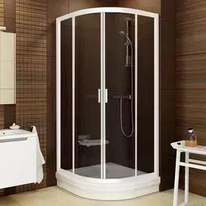 Душевой уголок RAVAK BLCP4-80 Grafit, профиль белый (3B240100ZH)