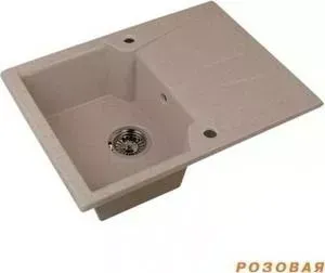 Мойка кухонная АКВАТОН Монца 68x51x19 см розовая (1A716032MC110)