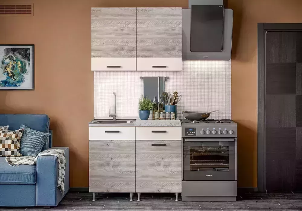 Кухонный гарнитур Миф м Кухня Рио 1.0 дуб крафт светлый