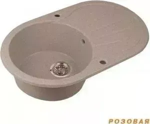 Мойка кухонная АКВАТОН Паола 79x48x21 см розовая (1A714032PA110)