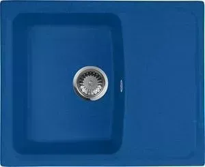 Мойка кухонная AquaGranitEx M-17K 605х490 синий (M-17K (323))