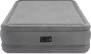 Надувная кровать INTEX Foam Top Airbed 152х203х51 см встроенный насос 220V (64470)