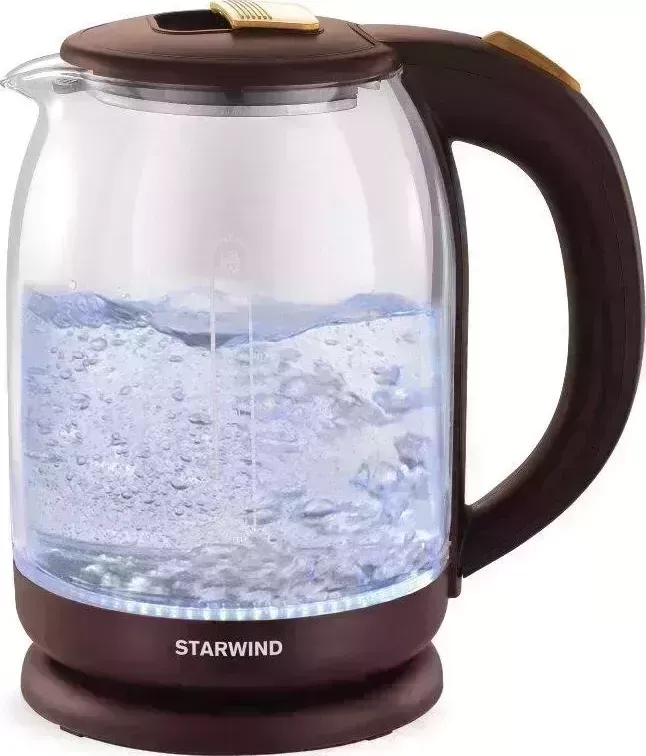Чайник электрический STARWIND SKG1052 1.8л. 1500Вт темно-коричневый/бронзовый (корпус: стекло)