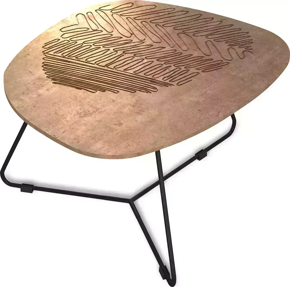 Стол журнальный Sheffilton Столик SHT-CT52-1 тирион / черный муар