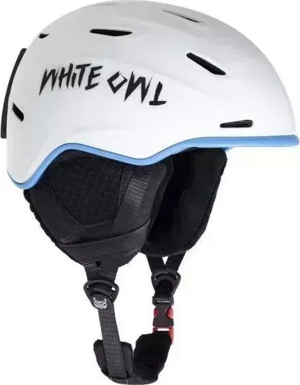 Шлем White owl WHITE OWL зимний HK004, M (54-58 см), белый с синим