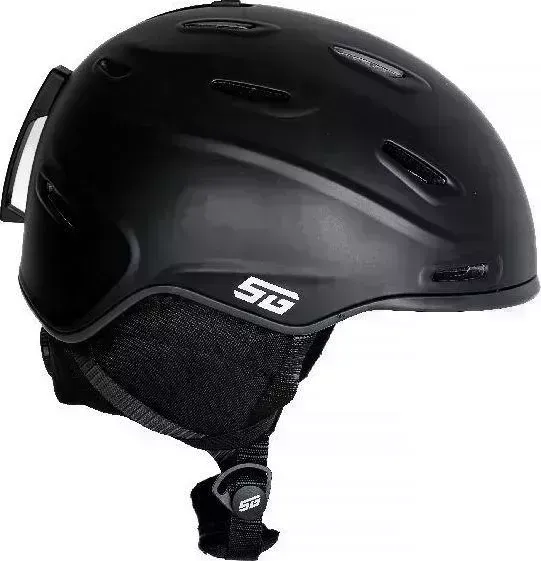 Шлем STG зимний HK004, M (54-58 см), черный с серым