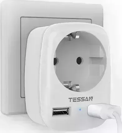 Сетевой фильтр TESSAN TS-611-DE белый