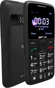 Смартфон DIGMA Linx S220 32Mb Black (LT1075MM) Телефон мобильный