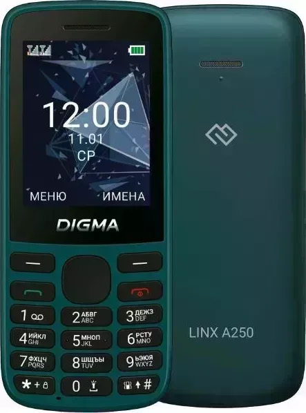 Смартфон DIGMA Linx A250 128Mb Green Телефон мобильный