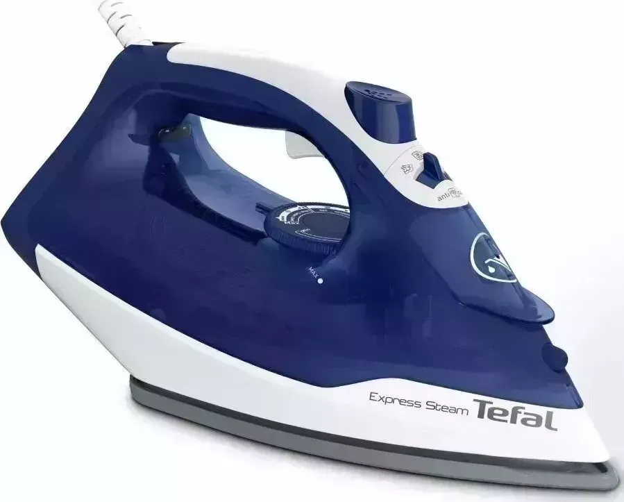 Утюг TEFAL FV2838E0 , 2400Вт, 160г, белый/синий