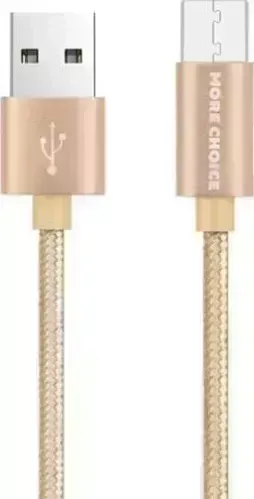 Кабель MORE CHOICE K11m Дата- USB 2.0A для micro USB- 1м Gold