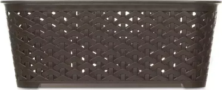 Корзина HOBBY LIFE HL041252DB RATTAN коричневая 21.3х29х11см