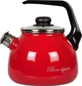 Чайник VITROSS эмалированный 3.0 л Bon Appetit (1RC12 вишневый)