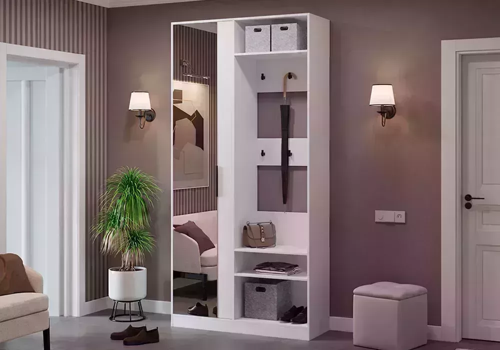 Прихожая ТриЯ Агата белая