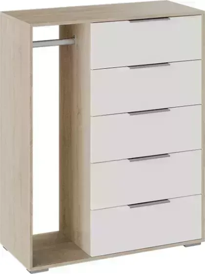 Комод ТриЯ Нуар тип 1 дуб сонома / белый ясень