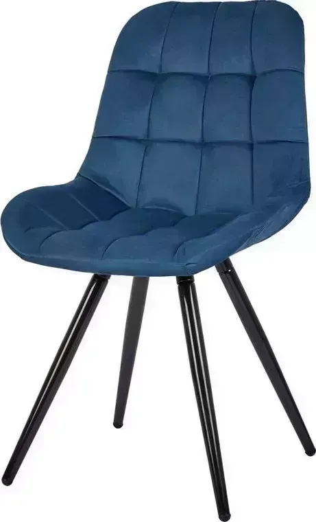 Стул POLINI Home Verona SM, синий-черный (2 кор.) обеденный (2