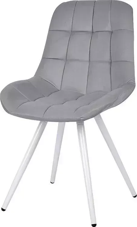 Стул POLINI Home Verona SM, светло-серый - белый (2 кор.) обеденный - (2
