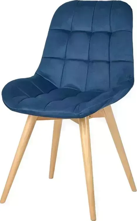 Стул POLINI Home Verona SD, синий-натуральный (2 кор.) обеденный (2