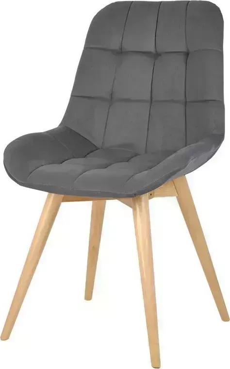 Стул POLINI Home Verona SD, серый-натуральный (2 кор.) обеденный (2