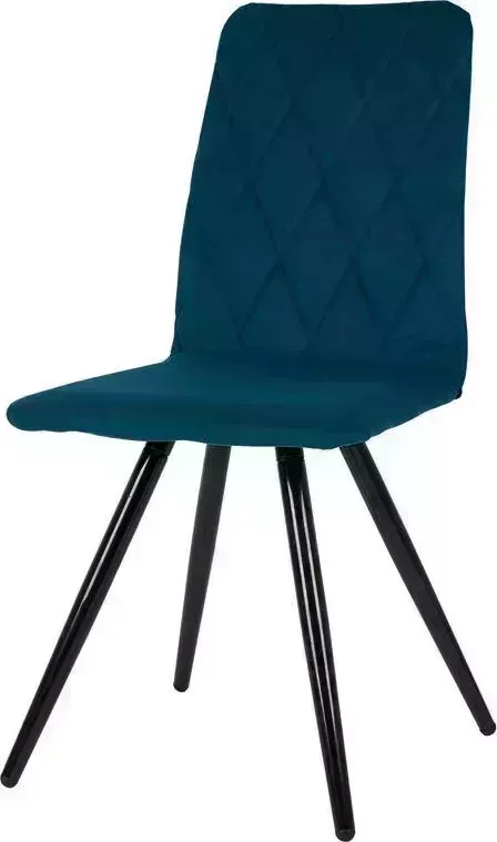 Стул POLINI Home Rio SM, темно-бирюзовый - черный (2 кор.) обеденный - (2