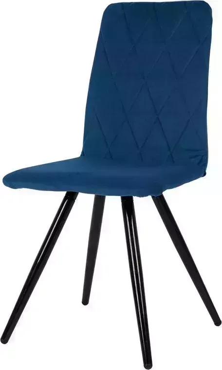 Стул POLINI Home Rio SM, синий-черный (2 кор.) обеденный (2