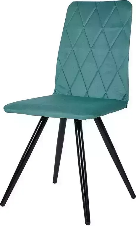 Стул POLINI Home Rio SM, мятный-черный (2 кор.) обеденный (2
