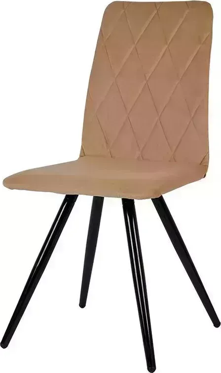 Стул POLINI Home Rio SM, бежевый-черный (2 кор.) обеденный (2
