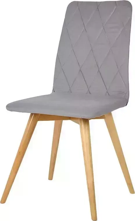 Стул POLINI Home Rio SD, светло-серый - натуральный (2 кор.) обеденный - (2