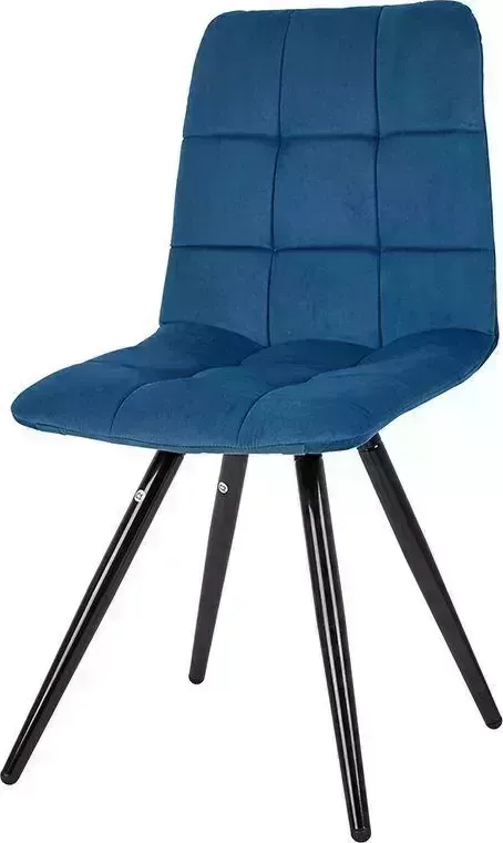 Стул POLINI Home Berlin SM, синий-черный (2 кор.) обеденный (2