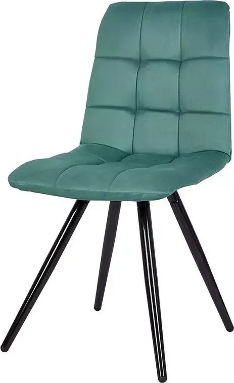 Стул POLINI Home Berlin SM, мятный-черный (2 кор.) обеденный (2