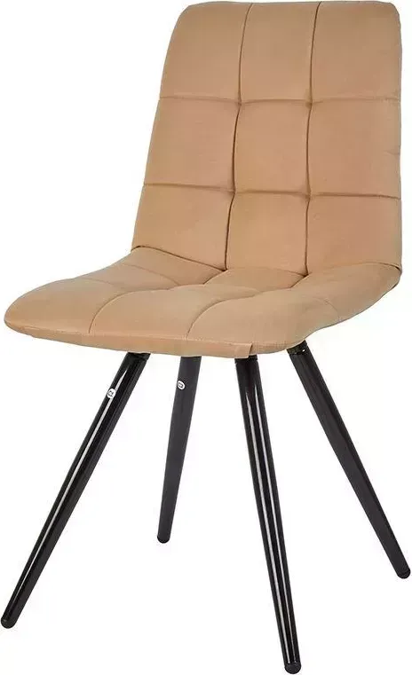 Стул POLINI Home Berlin SM, бежевый-черный (2 кор.) обеденный (2