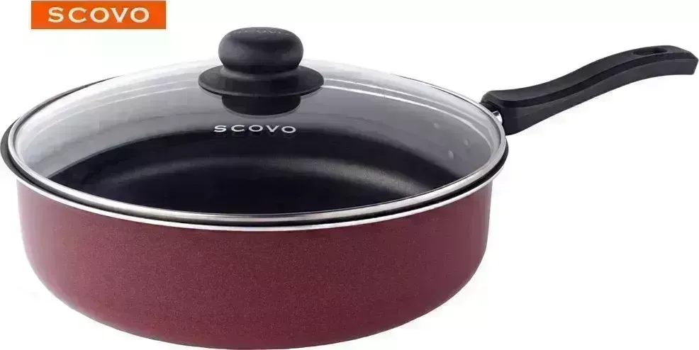 Сотейник SCOVO expert СЭ-019 со стекл. крышкой д.26 см
