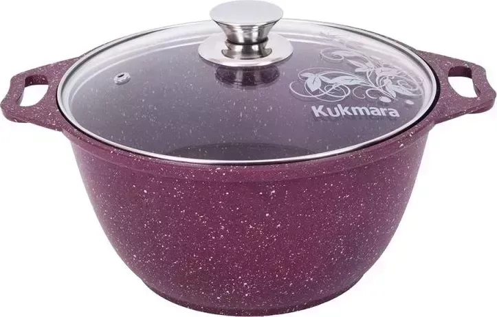 Кастрюля КУКМОР к31tsm а/пр литая 3,0л стекл/кр Trendy style mystery