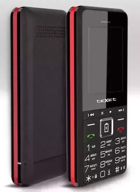 Смартфон TEXET TM-D215 черный-красный (127207) Телефон мобильный