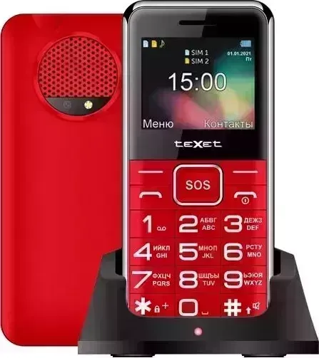 Смартфон TEXET TM-B319 Красный (127048) Телефон мобильный