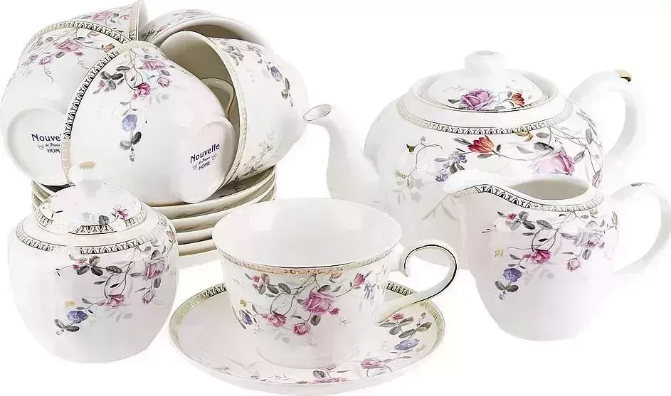 Чайный набор NOUVELLE HOME 15пр. "Цветник" (6 персон) v=300мл. 1270668