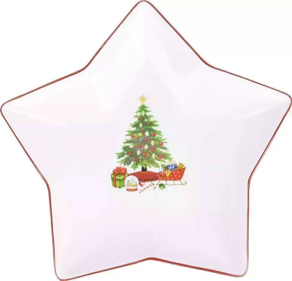 Тарелка NOUVELLE HOME фигурная "Magic of christmas" 25х24х4см 1620121