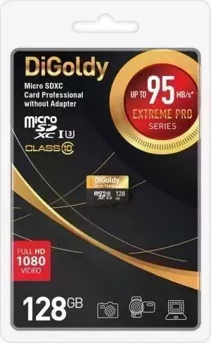 Карта памяти DIGOLDY 256GB microSDXC Class 10 UHS-1 Extreme Pro (U3) [DG256GCSDXC10UHS-1-ElU3 w]