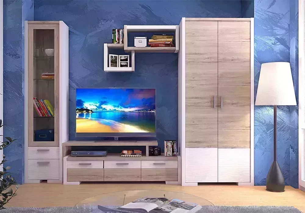Гостиная STOLLINE Венето 1 дуб санремо / белый