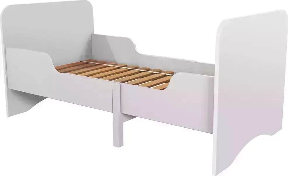 Кровать POLINI детская раздвижная kids Fun 3200, белый (3кор) Кроватка