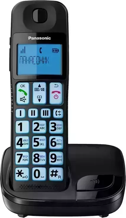Телефон проводной PANASONIC KX-TGE110UCB (Бес DECT) Телефон цифровой