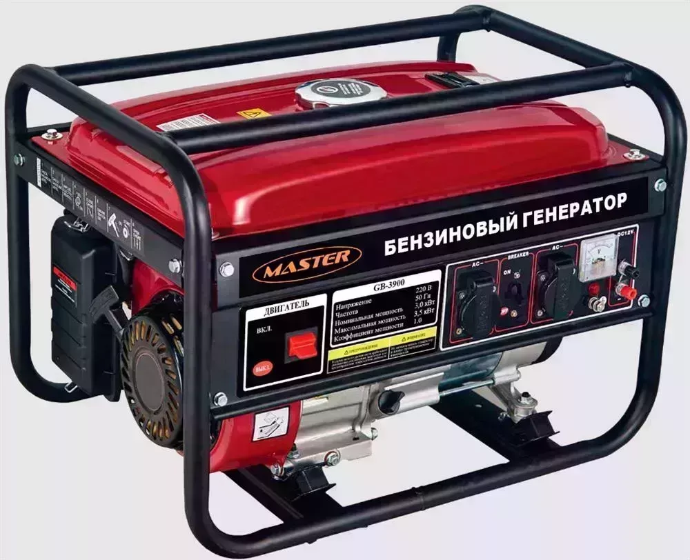 Генератор MASTER УГБ-3900 (3,5кВт / 212см?) зеленый квадрат 00-00021560 бензиновый /