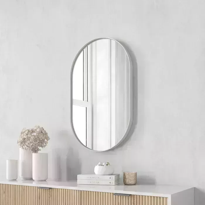 Зеркало Genglass в раме Nolvis white S GGM-16-3-1 белый