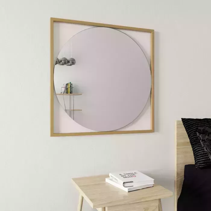 Зеркало Genglass в раме Kvadrum gold M GGM-07-1-1 золотой