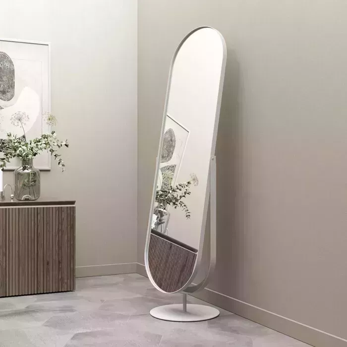 Зеркало напольное Genglass в раме Ozevis white GGM-20-3 белый