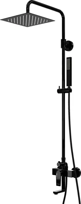 Душевая система Wasserkraft черный глянец (A16701)