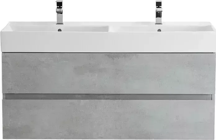 Тумба с раковиной CEZARES с Molveno 46 120х46 Beton (MOLVENO 46-120-2C-SO-2-BET, CZR-MIL-120-2-LVB)
